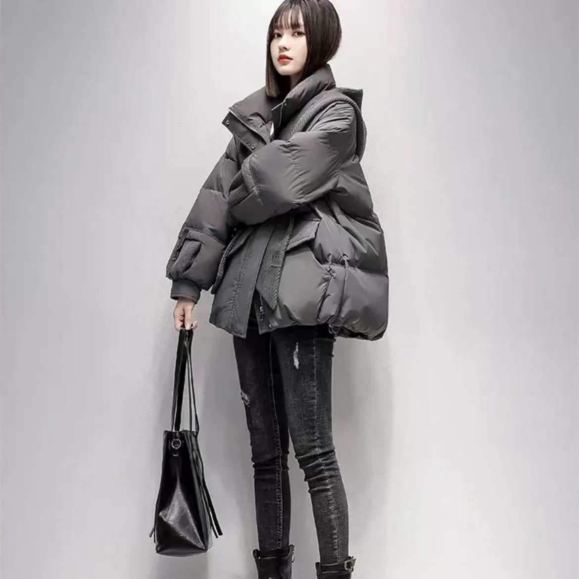 Любой winter down jacket, design short hoody for elementary school students with down, for teenagers, increased thickness