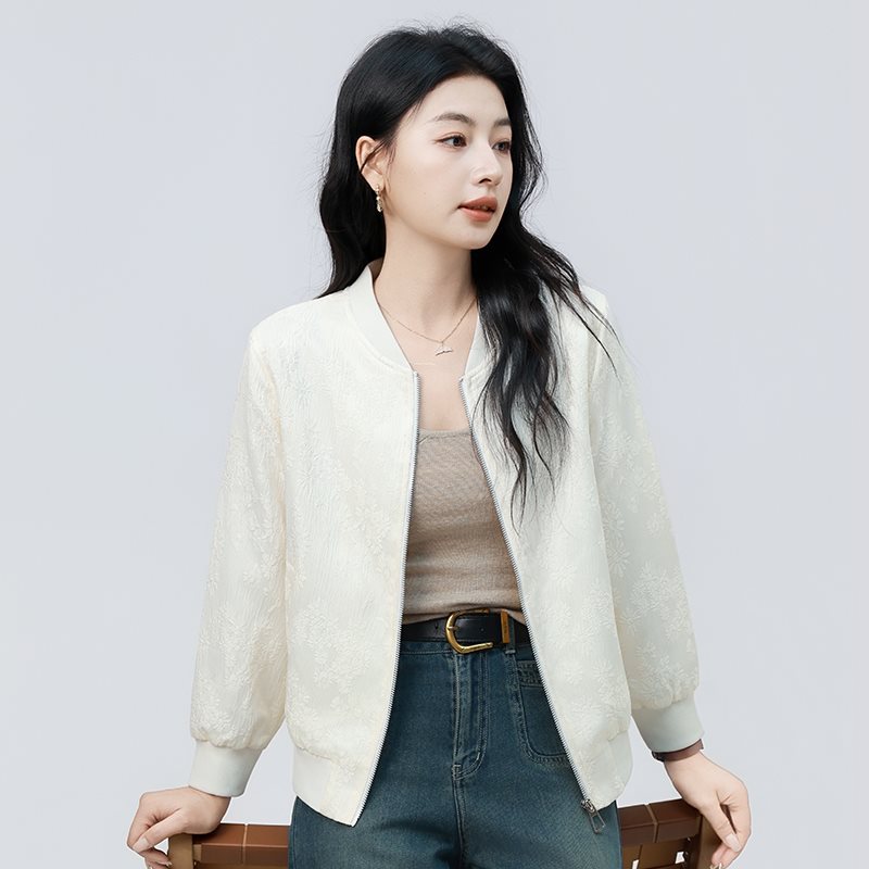 Baseball jacket 2025 new style, thin and high-end women's jacket, Chanel style, loose and slimming short coat.