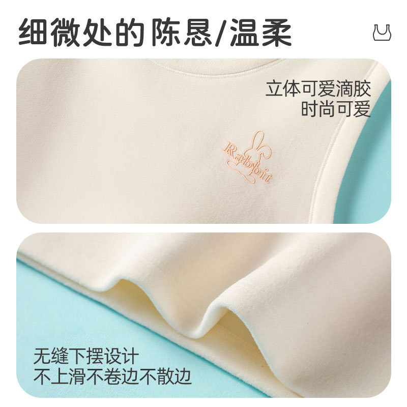 奥美芬秋冬新作少女徳絨毯保温学生下着二段階固定胸パッド底付きベスト卸売り|undefined