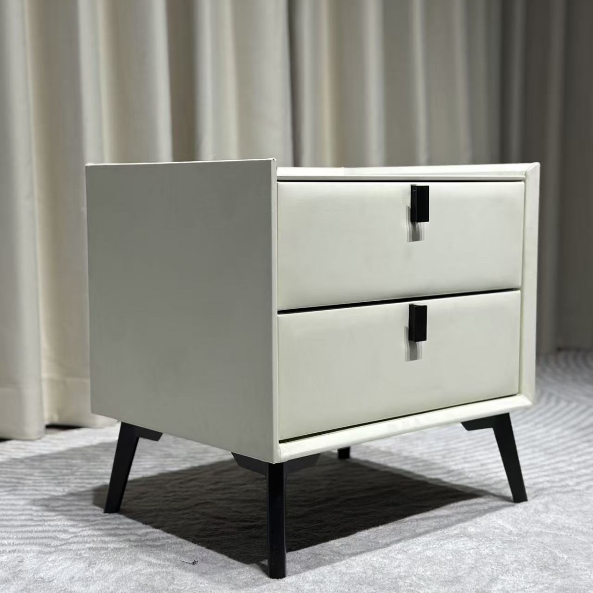 Bedside Table with a Light Luxury Feel, Slate Bedroom Bedside Storage Cabinet, Light and High-End Feel, Simple Modern Bedside Table Wholesale