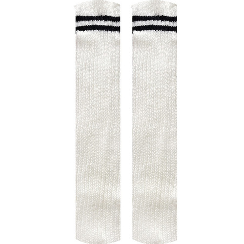 Lolita striped socks calf decorative long-tube warm sheath autumn and winter Y2K dress calf socks
