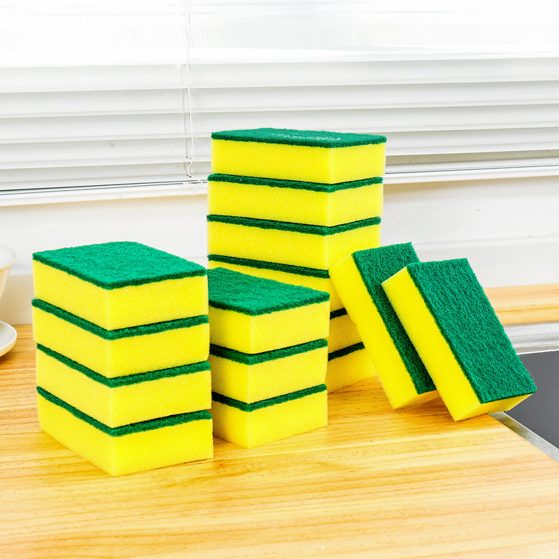 Esponja para lavar platos de cocina, paño de limpieza nano, toalla de limpieza de doble cara, duradera, absorbente, removedora de aceite y manchas
