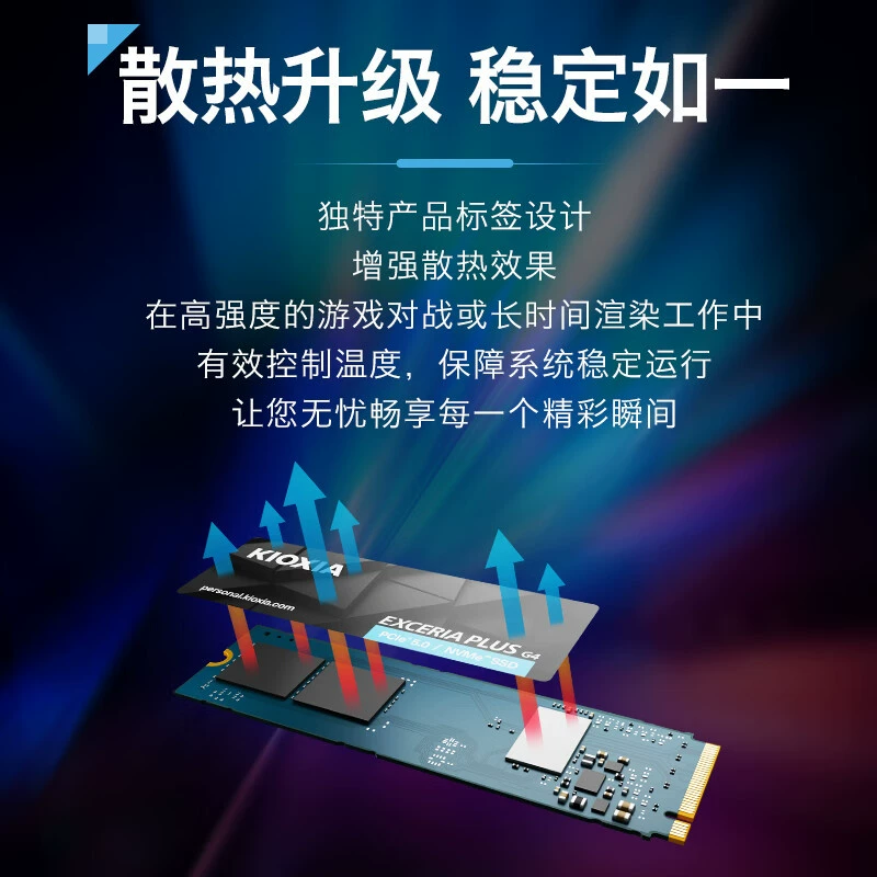 Kioxia 2 ТБ SSD твердотельный накопитель NVMe M.2 EXCERIA PLUS G4 VD10 серия PCIe 5.0