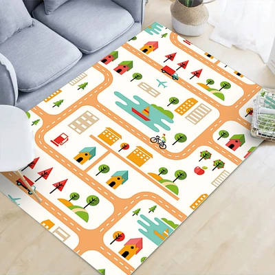 Avtomobil döşəmə paspasları — Carpet Children's Crawling Blanket Cuttable - qybr-910-120160cm-crystal-velvet
