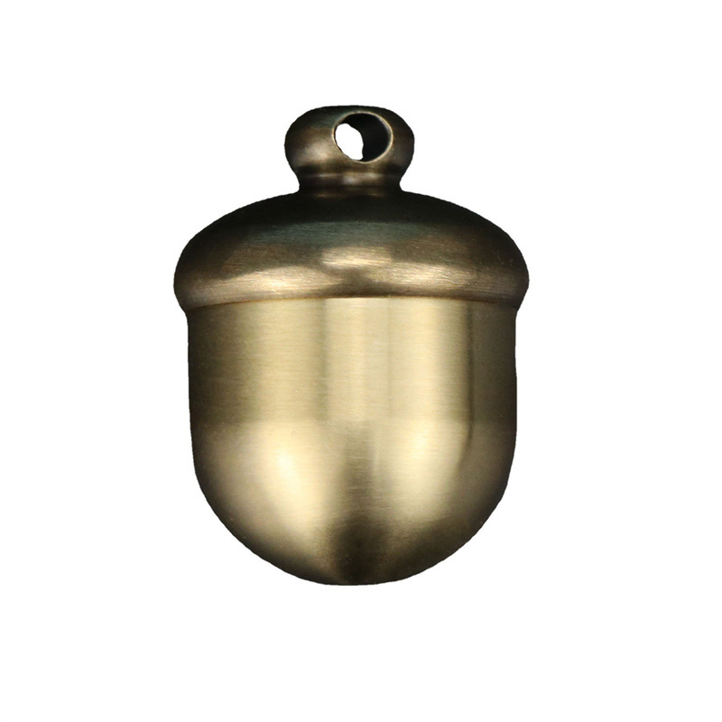 Latón ACORN llavero diseño creativo roble fruta forma bolsa accesorios colgante a prueba de humedad de almacenamiento pequeña caja de la medicina