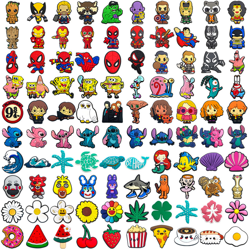 Popular Shoe Charms for Crocs, Floral Shoes, Accessories, Marvel, Harry Potter, Spongebob, Temu Hot Items