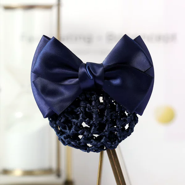 Nurse Head Flower Hair Net Work Female Professional South Korea Hotel Bank Attendant Bow Hair Clip Net