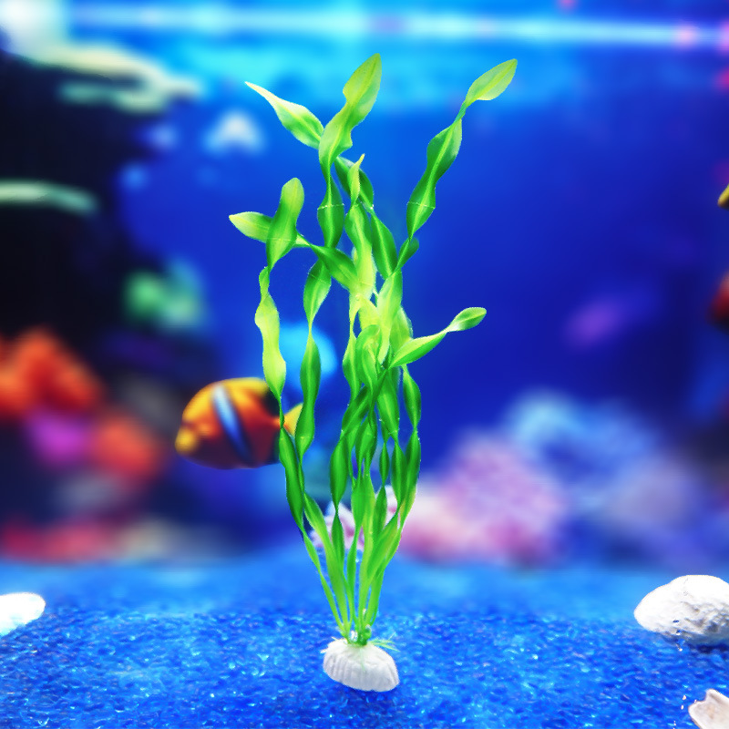 Suministro directo transfronterizo de peceras, decoración de paisajismo, decoración de acuarios, nuevas plantas acuáticas, algas marinas, flores artificiales de plástico