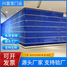 无机布防火卷帘电动卷闸门双轨双帘阻烟阻燃隔热钢制静音静音防火