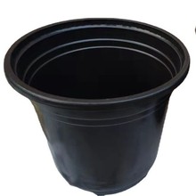 批发黑色白色花盆双色花盆塑料红黑育苗盆移植盆花盆双色盆