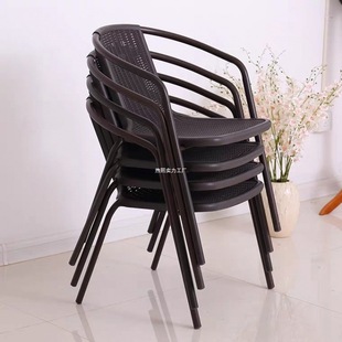 Balcony Rattan Chair Single Armrest Chair Simple Home Elderly Courtyard Modern Leisure Outdoor Rattan Chair Factory