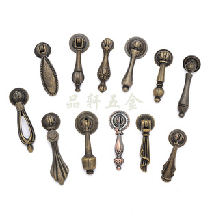 Factory Direct Supply Chinese Retro Furniture Pendant Handles Cabinet Door Drawer Handles Bookcase Wardrobe Handles