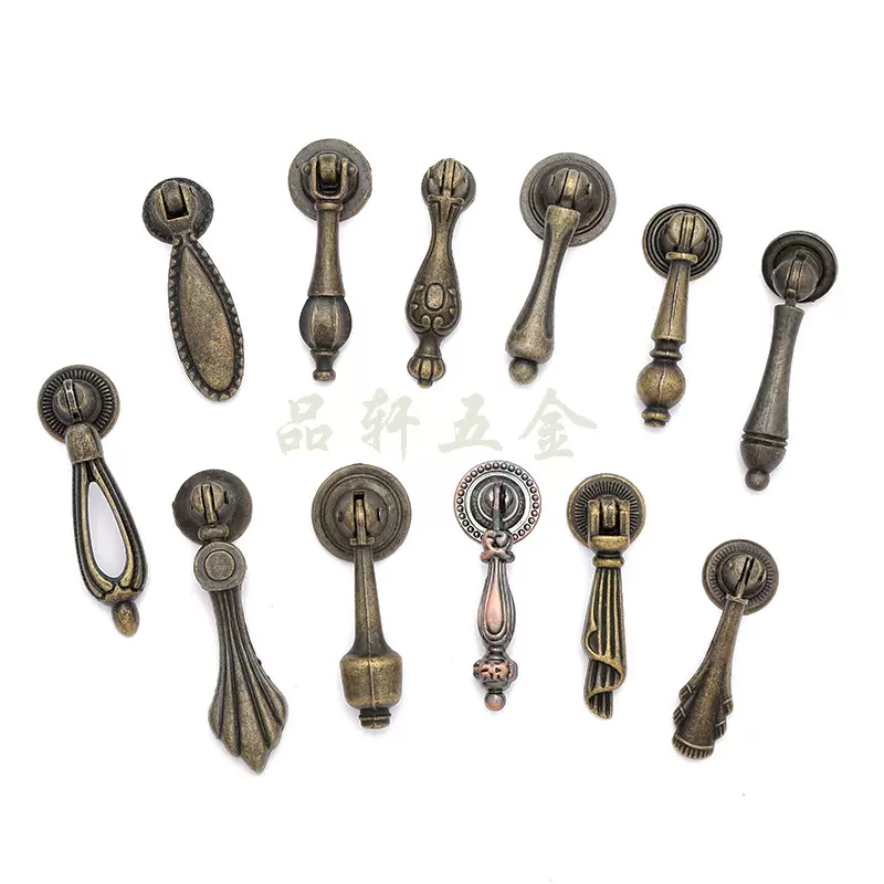 厂家直供中式复古家具吊坠把手 橱柜门抽屉拉手 书柜衣柜拉手