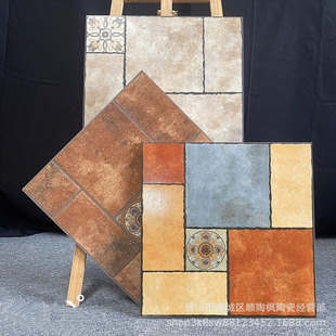 American Pastoral 500*500 Antique Courtyard Floor Tile Bathroom Mediterranean Non-Slip Floor Matte Wall Tile