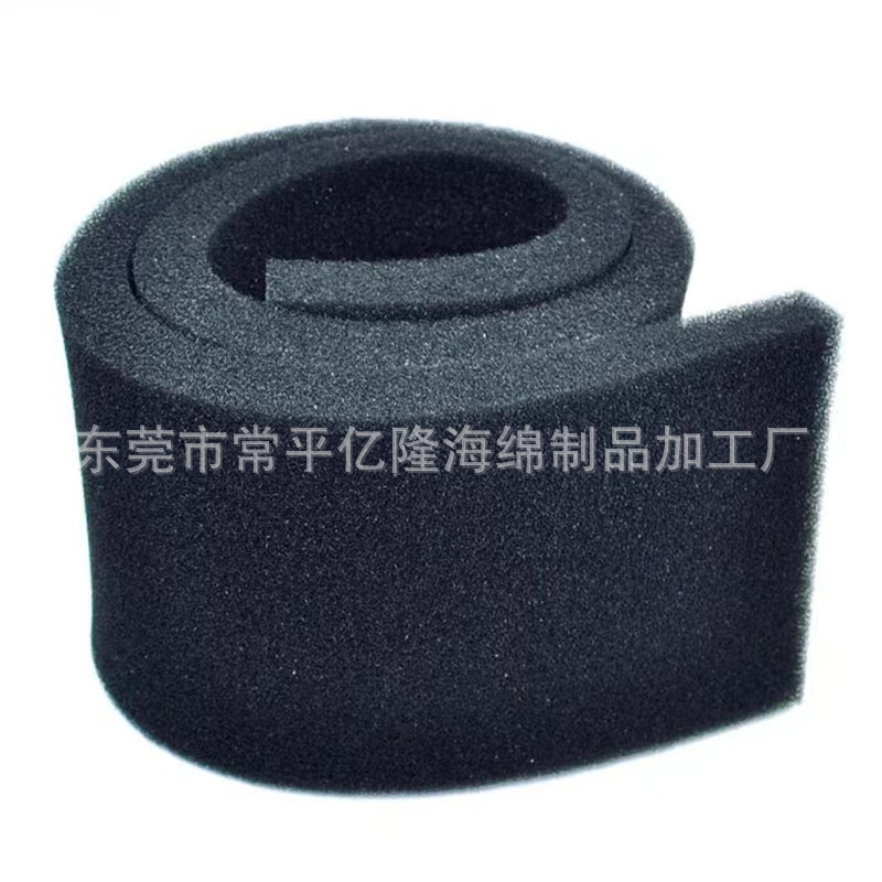批发污水处理黑色过滤棉活性炭蜂窝棉阻燃过滤片材 过滤海绵片材