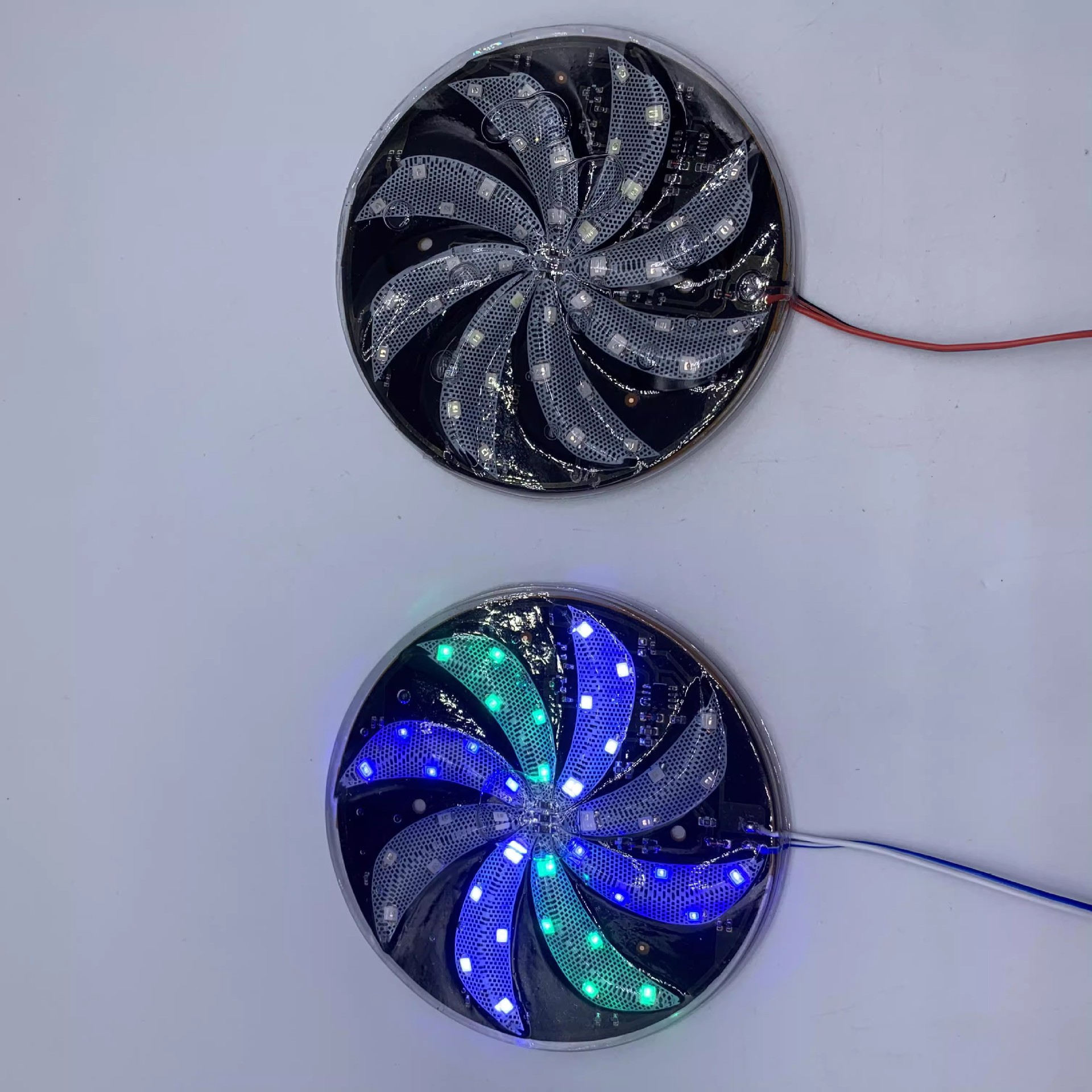 Truck Flash Light 24V Colorful Streamer Rear Tail Light Modified Anti-Rear Collision Warning Light Fog Light Car Side Light 12V