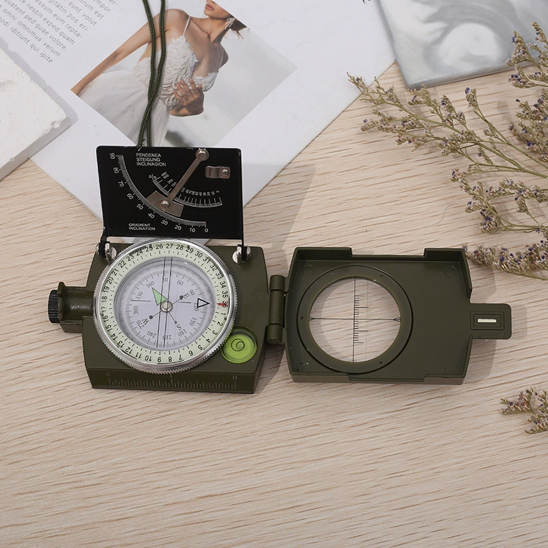 Новый многофункциональный американский уличный измеритель уровня с полукруглой шкалой, вертикальный дисковый измеритель наклона, светящийся компас