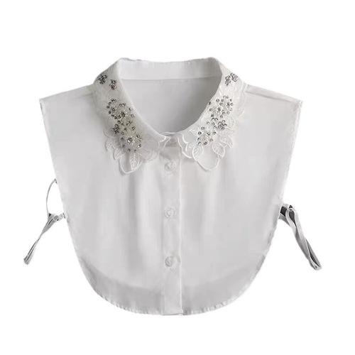 Eugene chiffon pseudo collar children's summer matching skirt small cape overlay lace collar decoration collar Korean style versatile shirt collar
