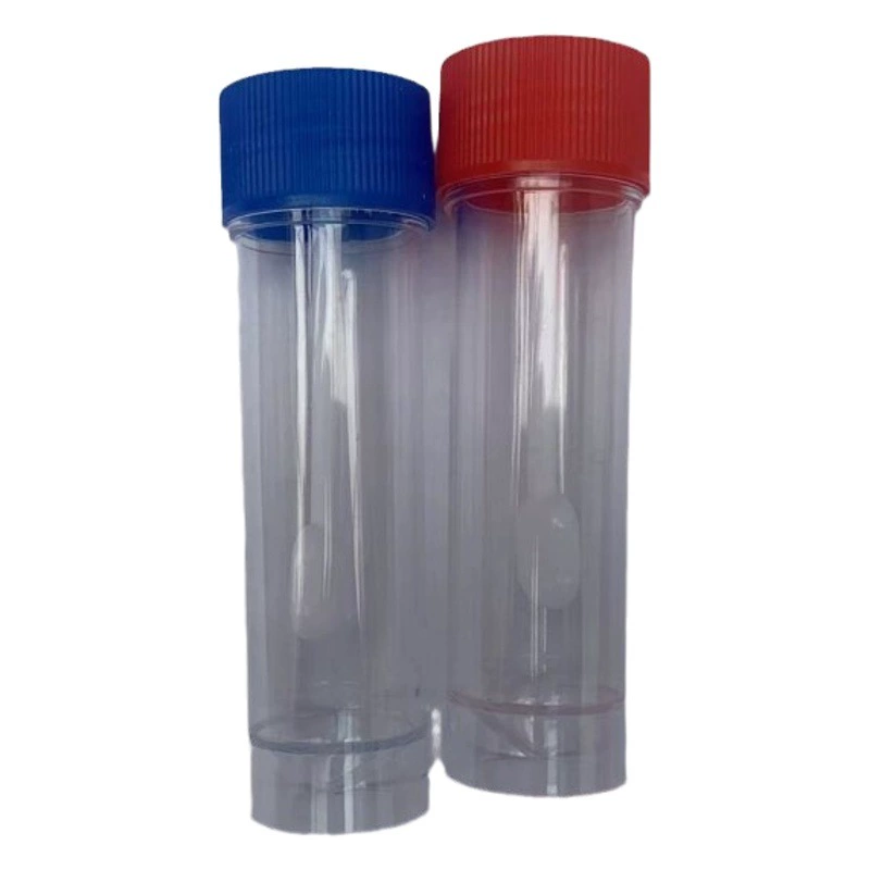 Чашка забора стула 25 мл 30 мл пробирка стула устранимая пластиковая чашка забора с ложкой и крышкой