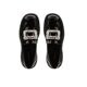 in stock Cowhide Edition ~ Grape Mom Same Rhinestone Square Buckle Joker Thick Heel Thick Bottom Loafers Women's jk Small Leather Shoes