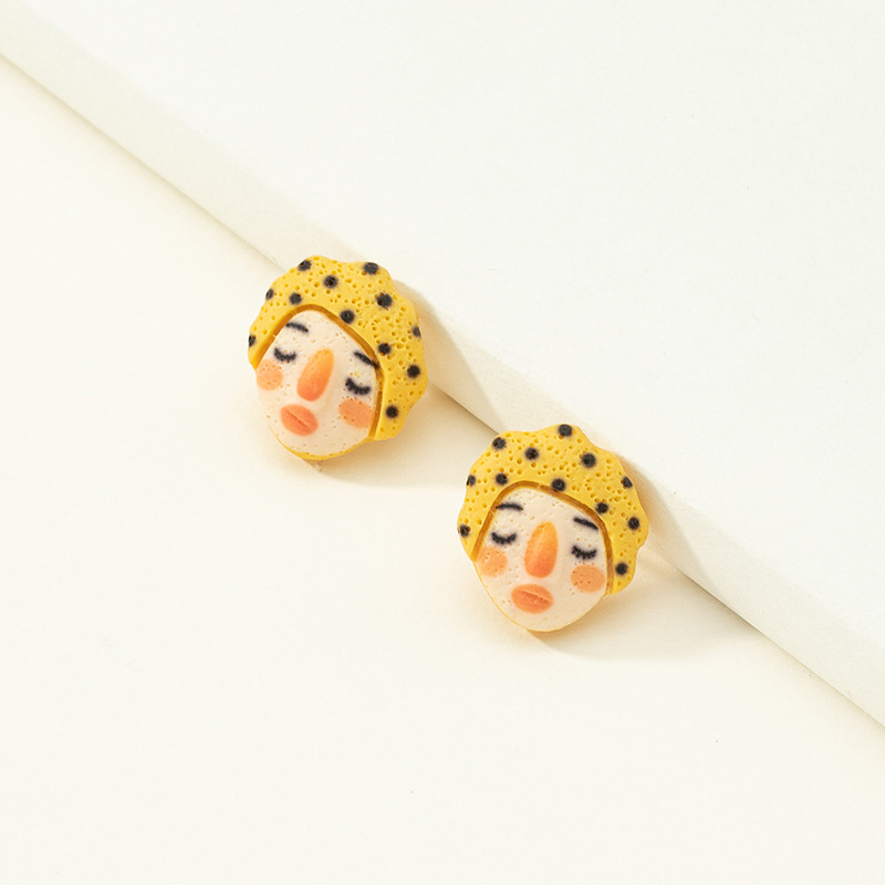 Cartoon Creative Funny New Resin Cute Earrings display picture 12