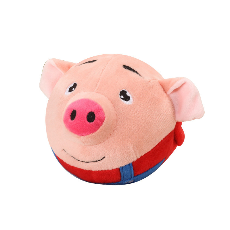 Red de música saltando cerdo hablando pan Superman saltando bola niños y niñas bebé niños juguetes para bebés