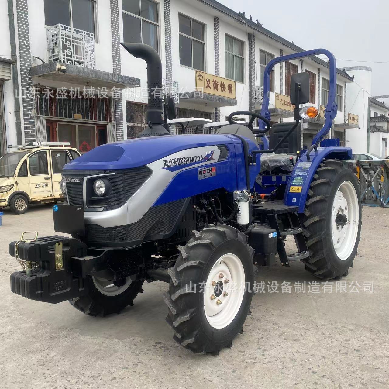 雷沃欧豹M704-2H(G4)农用四驱犁地旋耕开沟播种拖拉机8+8梭式换档