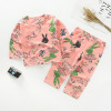 Children's cotton bamboo pijama, set, uniform, suitable for teen