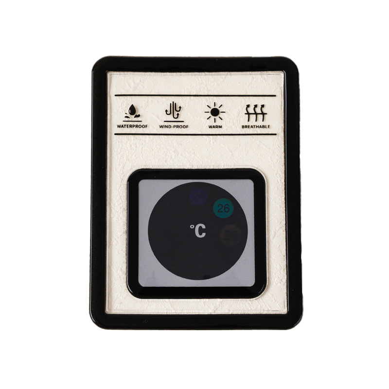 定制羽绒充气标立体透明亮片流沙文创挂饰高端外贸服装羽绒充气标|undefined