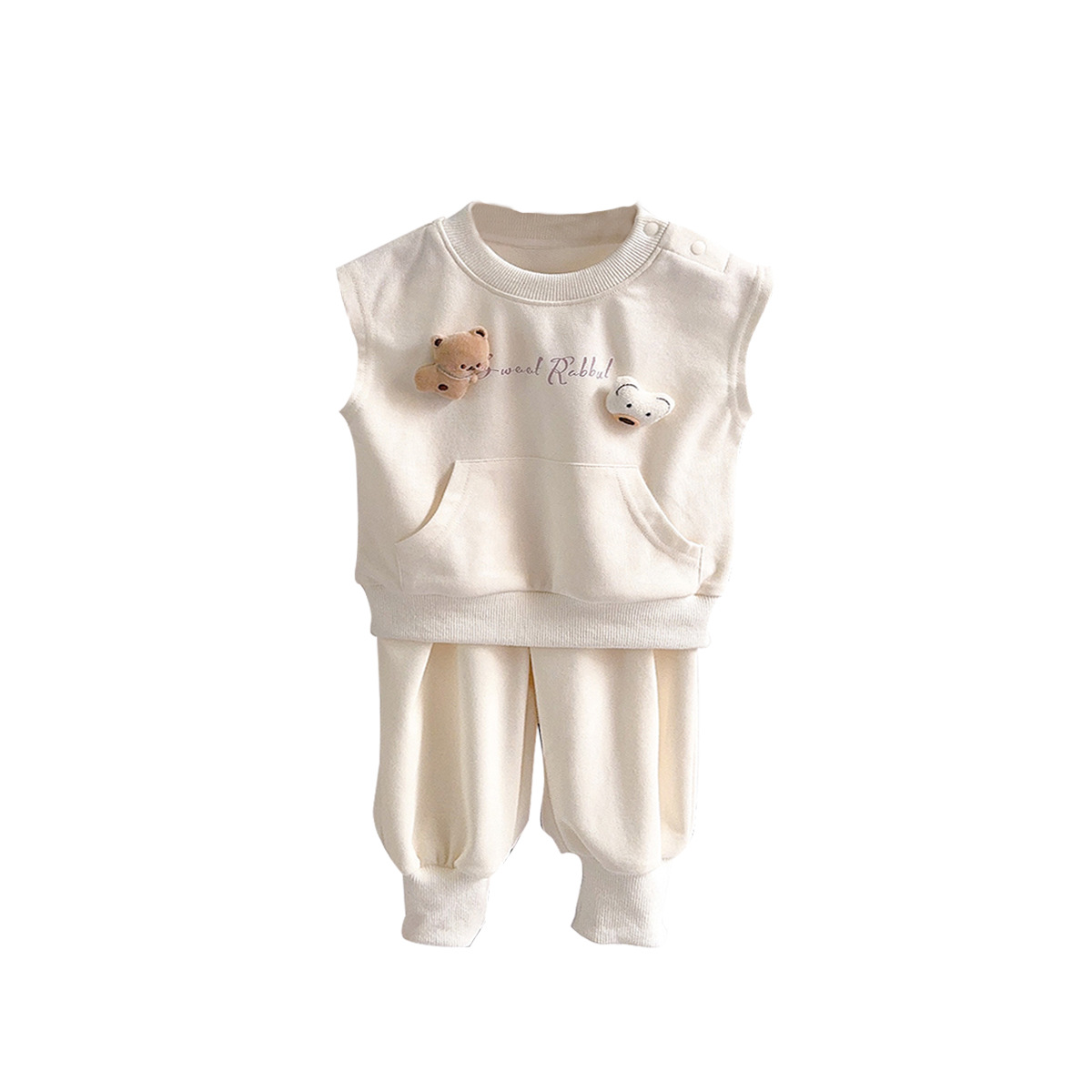 Traje de primavera para niños 2025 nuevo estilo niño pequeño y mediano 1-3 años bebé versión coreana del traje de primavera y otoño de tres piezas