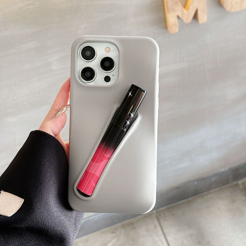 Cross-Border Hailey Can Put Lipstick in the Iphone15 Apple 14 Phone Case 13 Lipstick 12 Silicone 11 Female Xr/6S/8P