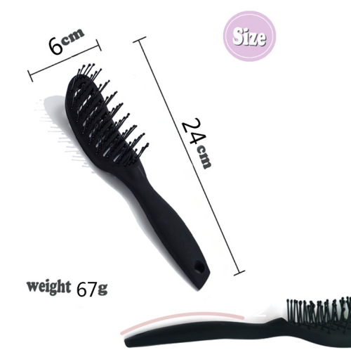 Fluffy high crown rib bone comb wholesale scalp massage hair beauty hair care styling portable travel hollow home use comb