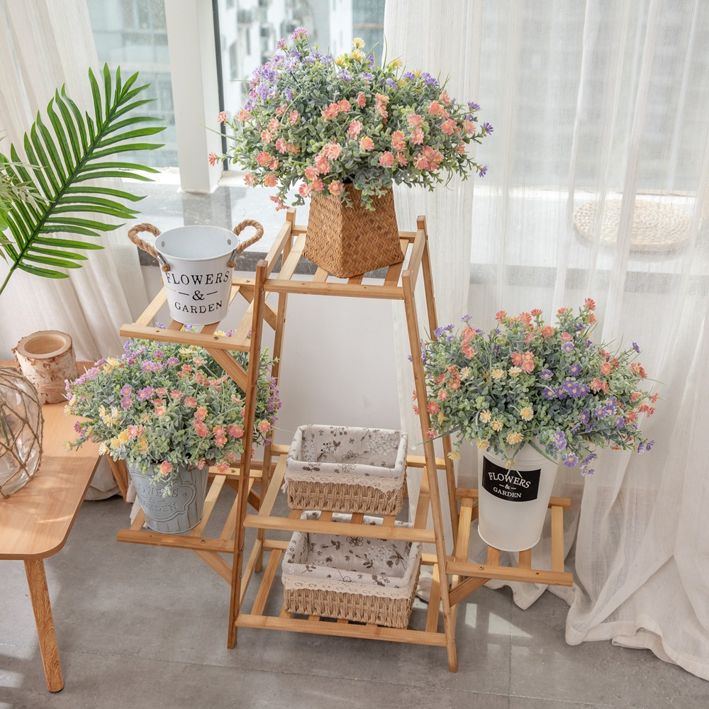 廠家 配草小野菊小清新外貿仿真花批發田園婚慶家居裝飾GF15956B