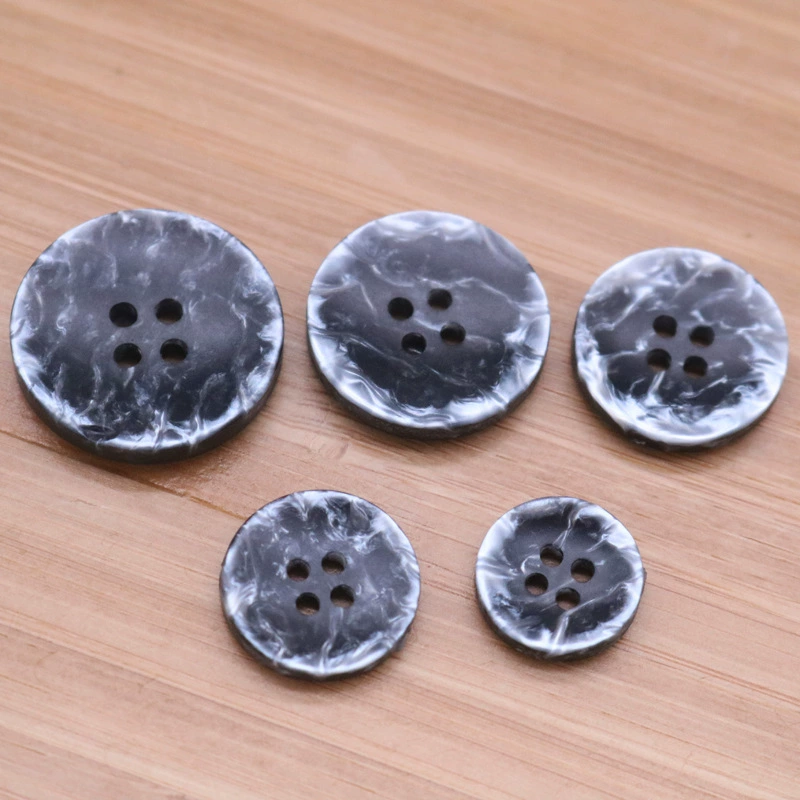 Four-eye button thin edge resin button coat windbreaker button wholesale high-end suit button resin button hand-stitched button