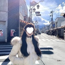 洺惠元新国标90白鸭绒内里加毛貉子毛领2025新款秋冬通勤