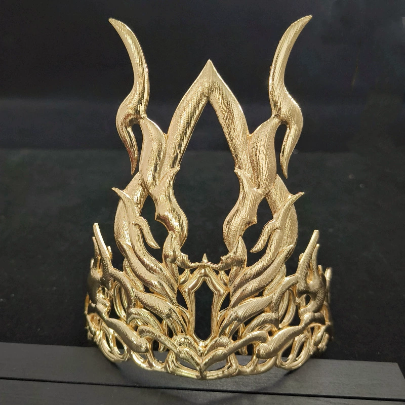 ancient wind bouncing DIY men's crown c -shaped half -crown hanfu head crown ancient wind wind model electric polysis