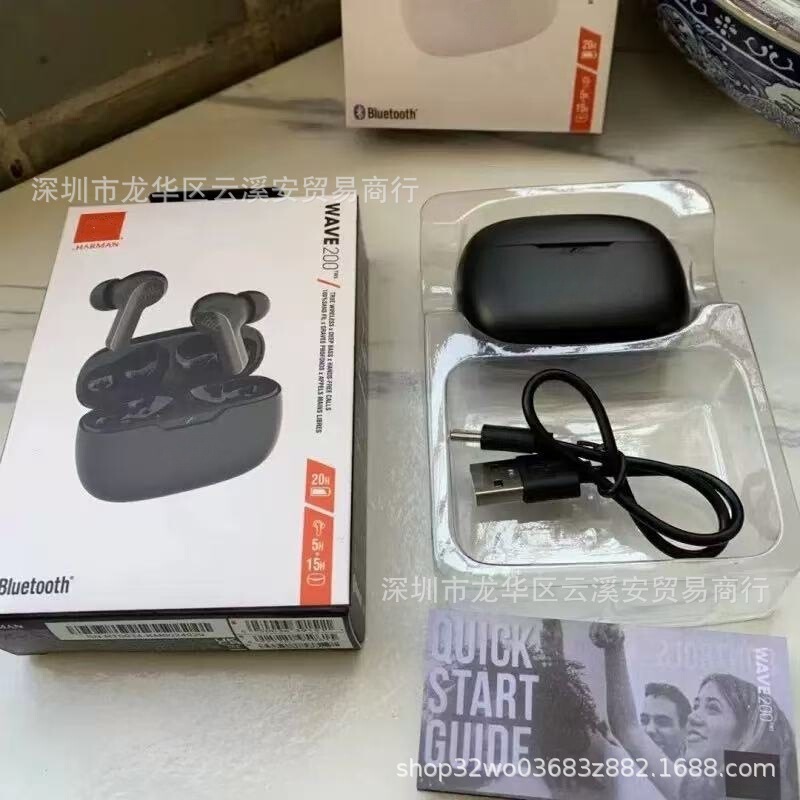 Cross-border bestseller WAVE200 TWS true wireless Bluetooth earphones for outdoor sports, in-ear music headset w200