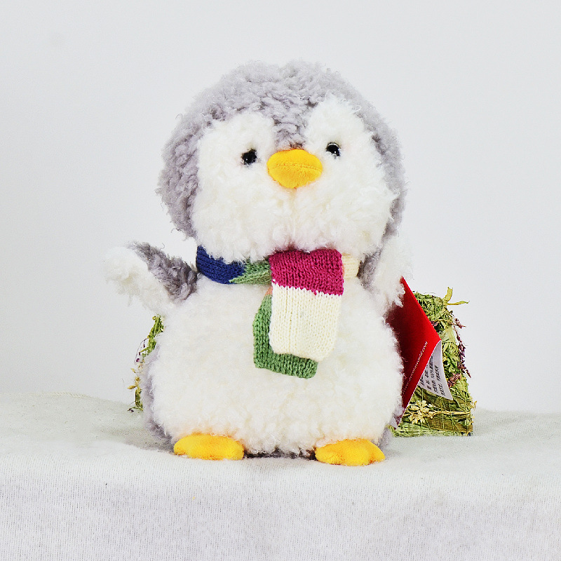 Genuino ulura animal pingüino muñeca de peluche de juguete lindo pequeño pingüino muñeca regalo fábrica al por mayor
