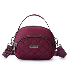 Fashion Handbags for Women 2022 Trendy New Striped Embroidery Shoulder Bag Cute and Charming Small Round Bag Korean Style Crossbody Bag