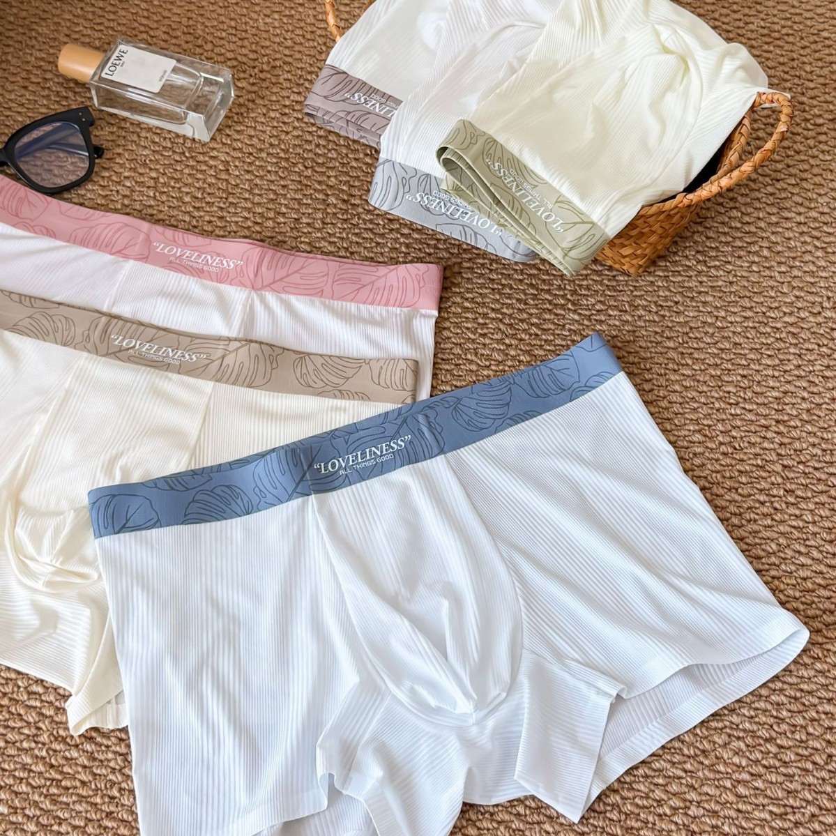新品男内裤7153轻薄冰爽冰丝无痕男士内裤大空间凉感10A抑菌