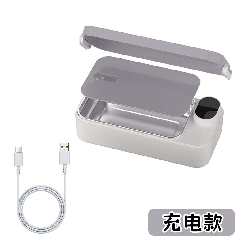Caja de almuerzo calefactable de acero inoxidable 304 caja de almuerzo calefactable enchufable para oficinacaja de almuerzo recargable portátil montada en automóvil