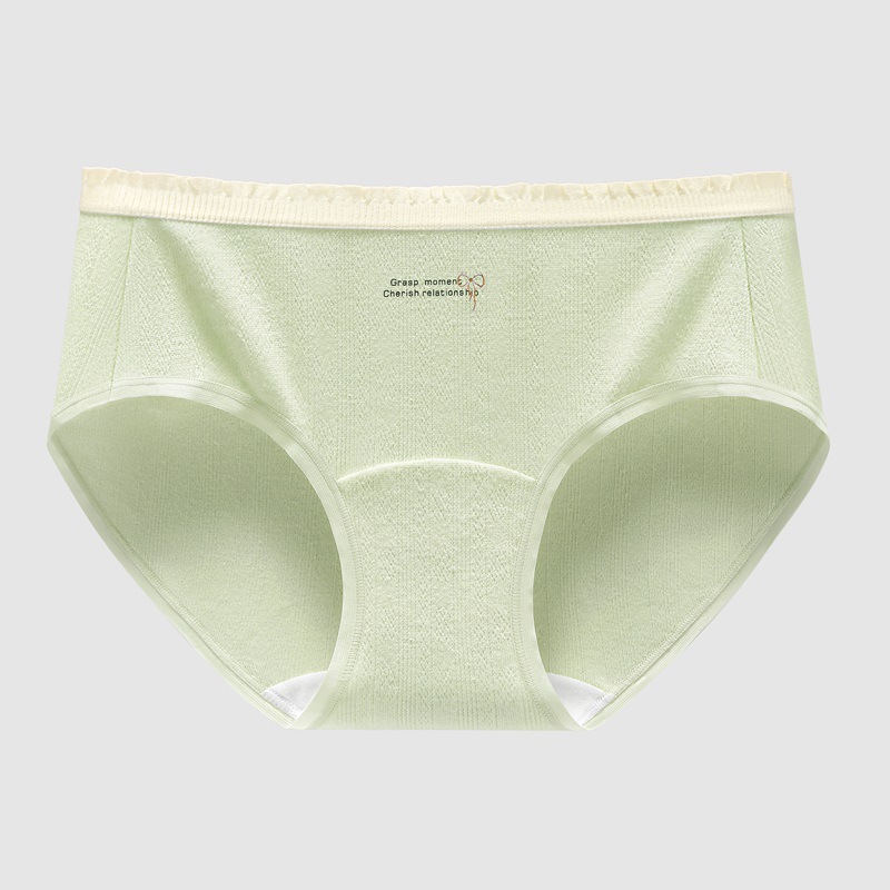 Ropa interior de mujer, algodón puro, antibacteriano, entrepierna larga, estilo fino de primavera y verano, bragas triangulares japonesas para niñas, bragas de algodón sin costuras