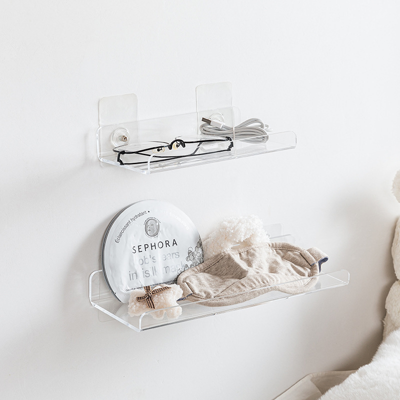 Estantería de acrílico imagen libro rack ponche-libre periódico y revista decoración de la pared colgante de pared ins creativo estante de exhibición transparente