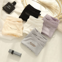 日系純棉少女內褲簡約純欲風性感高開叉內褲女綁帶舒適女士三角褲