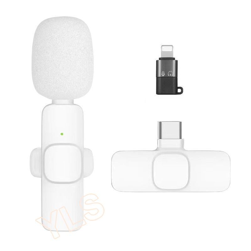 録画アンカー ライブブロードキャスト ワイヤレスラベリアマイク 1対2携帯電話ライブブロードキャスト Bluetooth ミニビデオラジオマイク|undefined