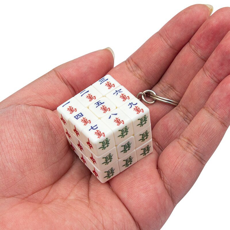 3 단계 마작 미니 키 체인 3CM