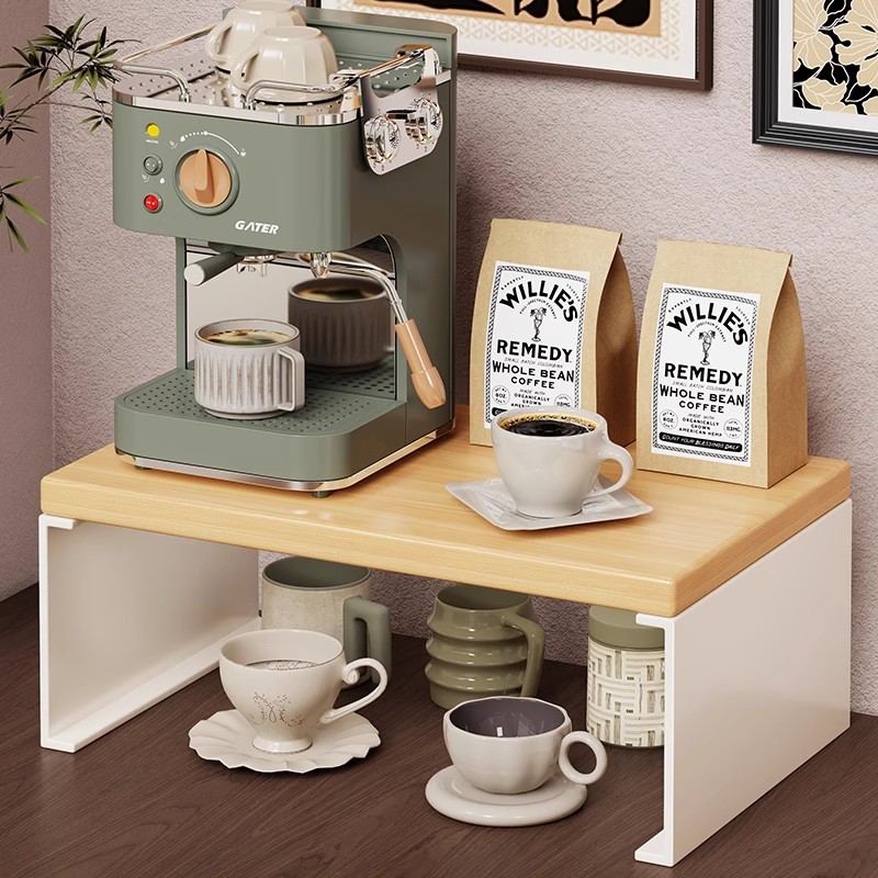 Organizador de Tazas de Mesa de Madera para Mesa de Comedor