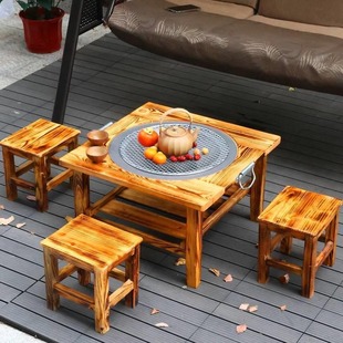 Tea-cooking charcoal basin barbecue grill courtyard brazier charcoal winter heating oven household outdoor wood stove