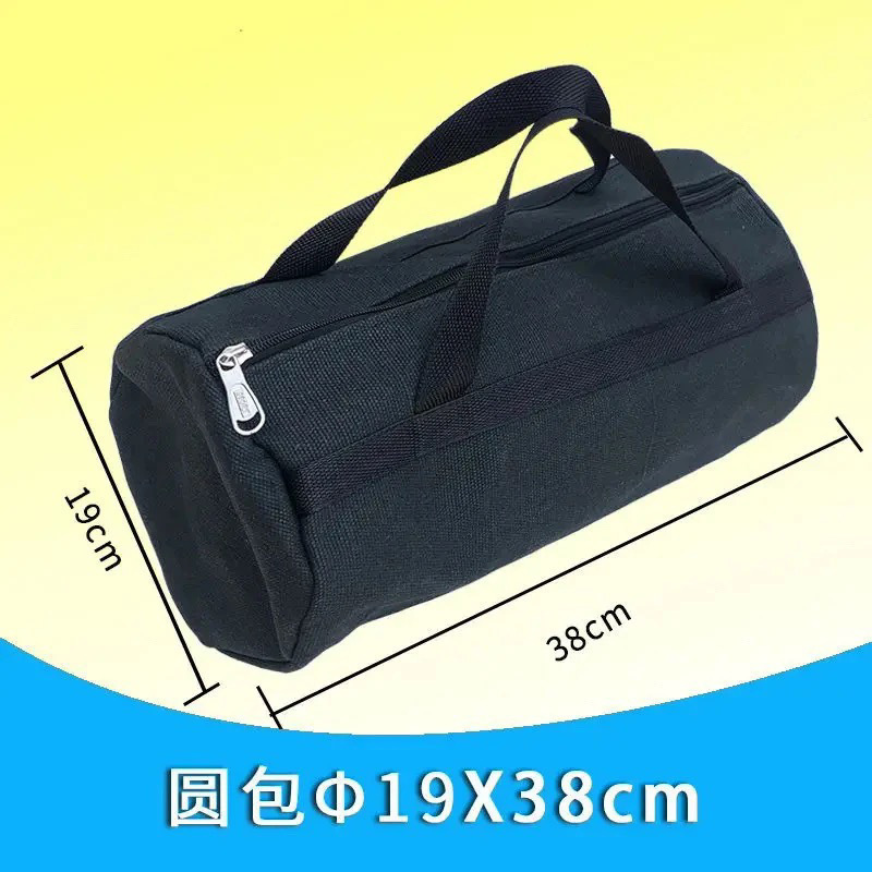 블랙 캔버스 가방 38-19cm