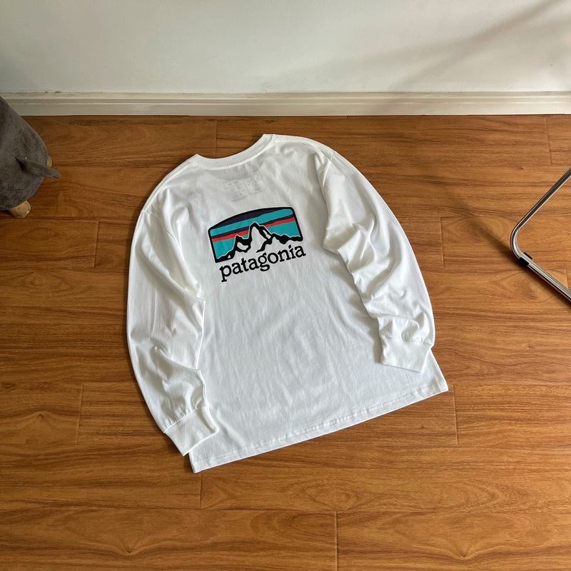 Pata巴塔经典长袖T恤打底雪山脉彩色环保Organic T-Shirt薄款卫衣|undefined